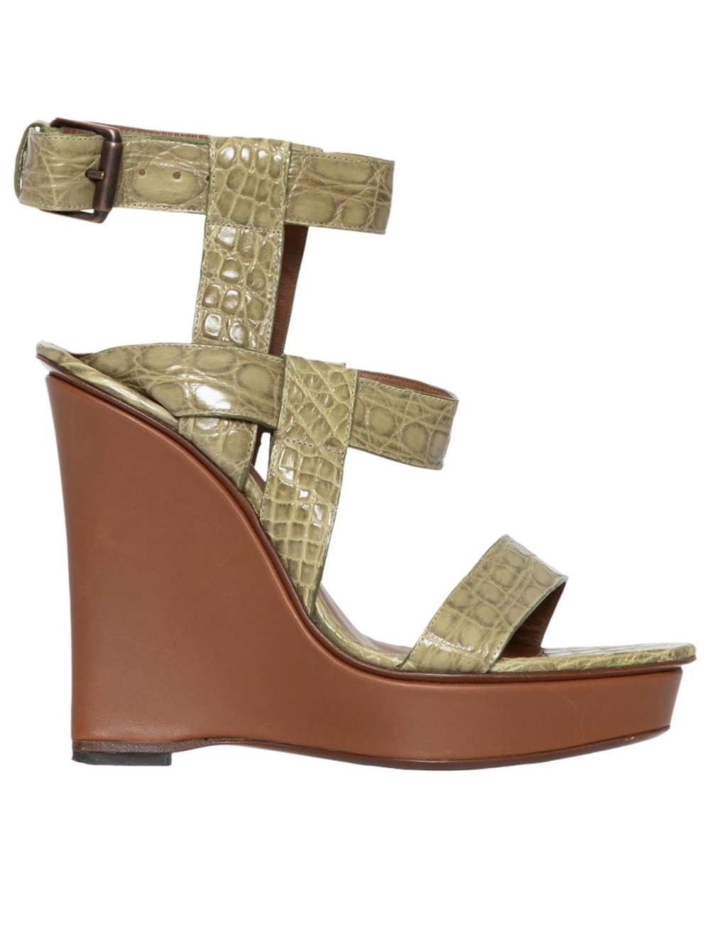 RARE 2009 Bottega Veneta wedge with Exotic leather